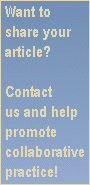 Share an article and get listed on this website as a collaborative lawyer